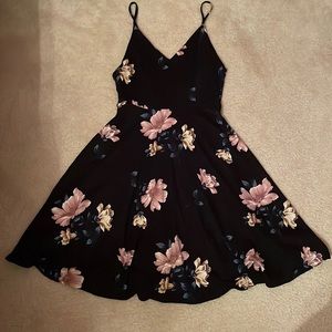 Open back flower dress